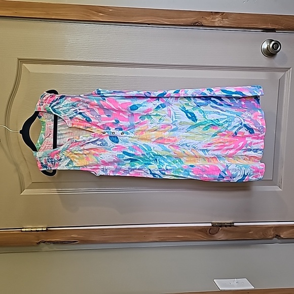 Lilly Pulitzer Dresses & Skirts - Lilly Pulitzer Colorful Essie Midi Dress Sparkling Sands XXS